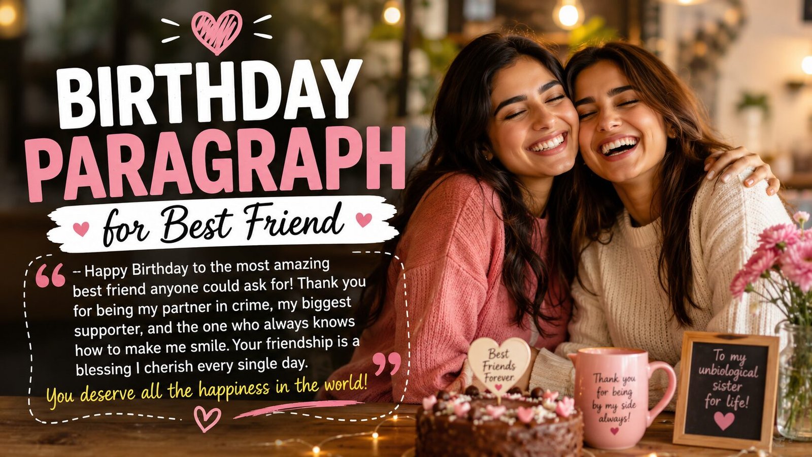 Birthday Paragraph for Best Friend