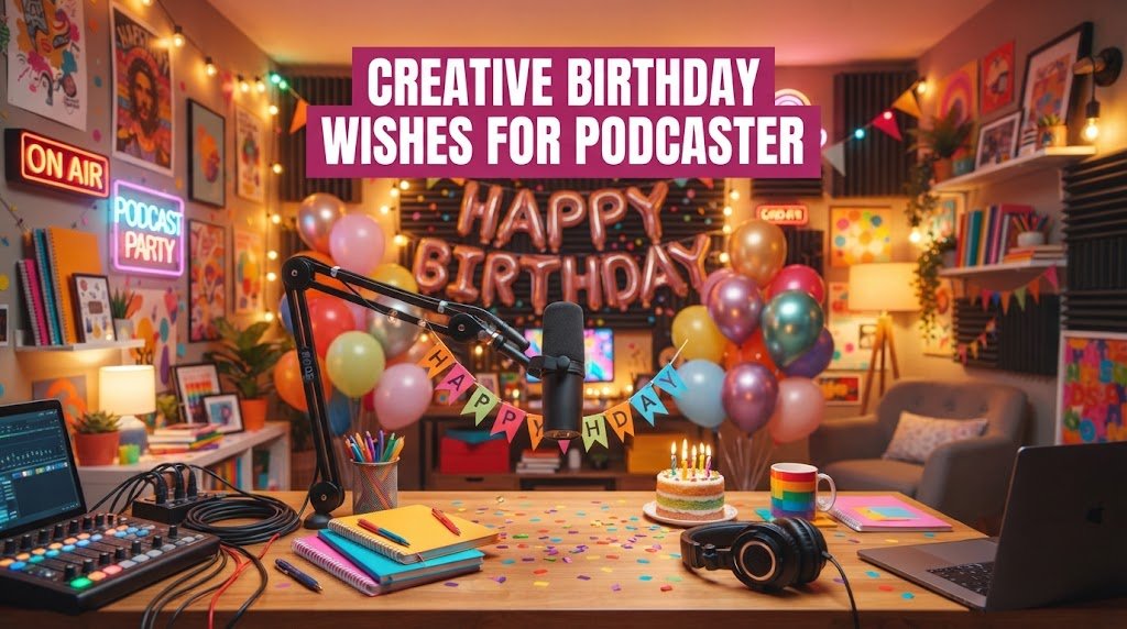 Creative Birthday Wishes for Podcaster