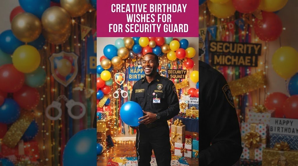 Creative Birthday Wishes for Security Guard