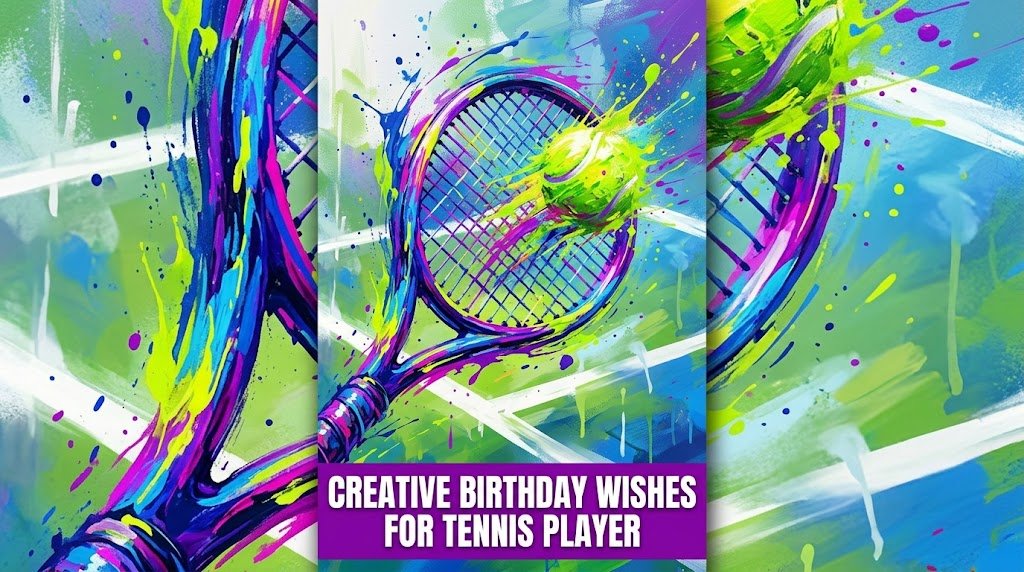 Creative Birthday Wishes for Tennis Player