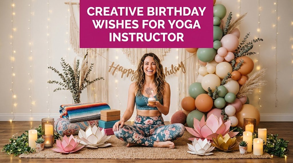 Creative Birthday Wishes for Yoga Instructor