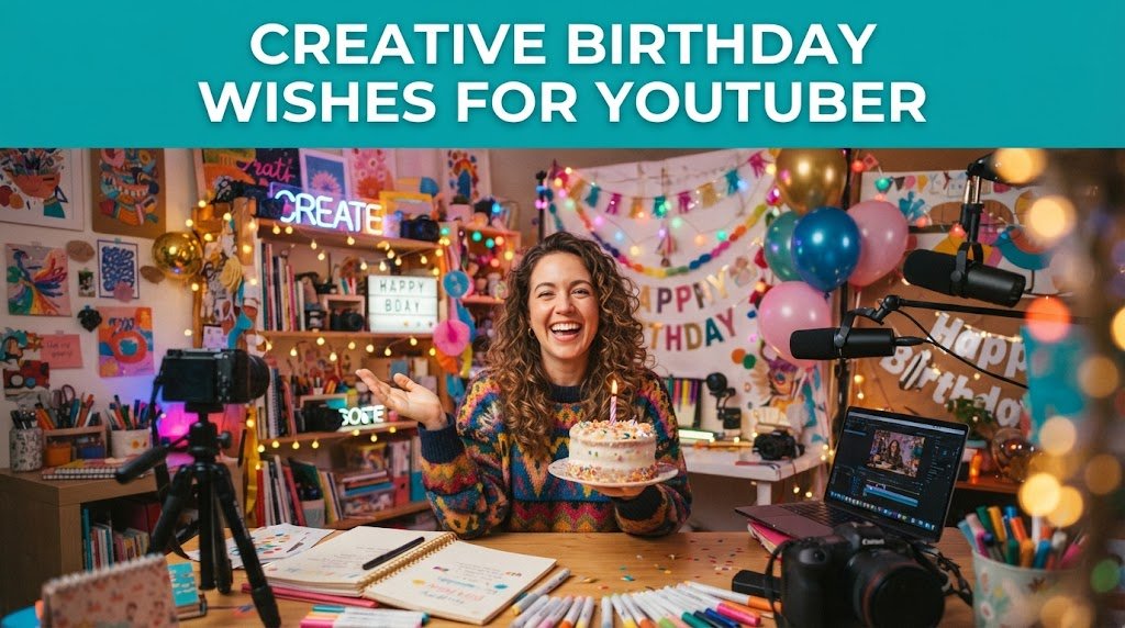 Creative Birthday Wishes for YouTuber