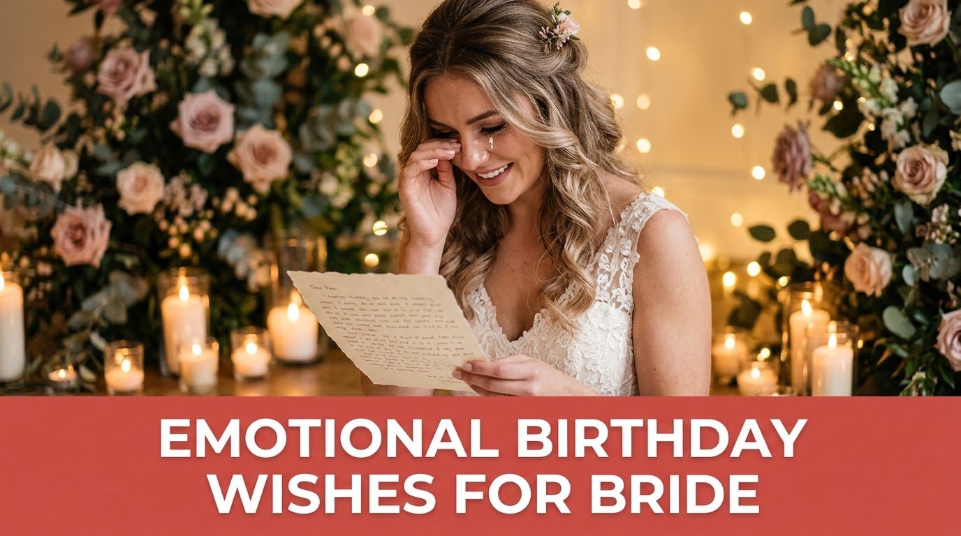Emotional Birthday Wishes for Bride