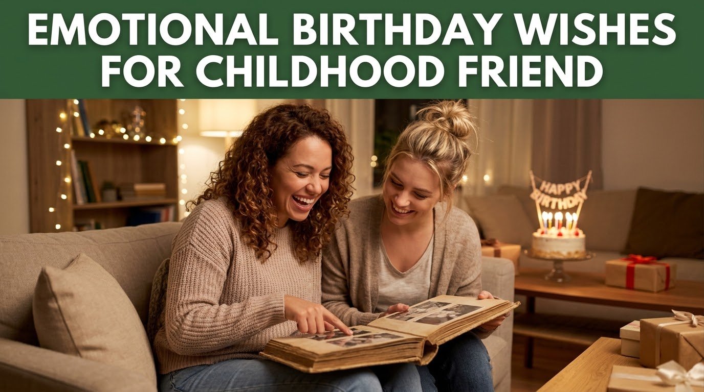Emotional Birthday Wishes for Childhood Friend