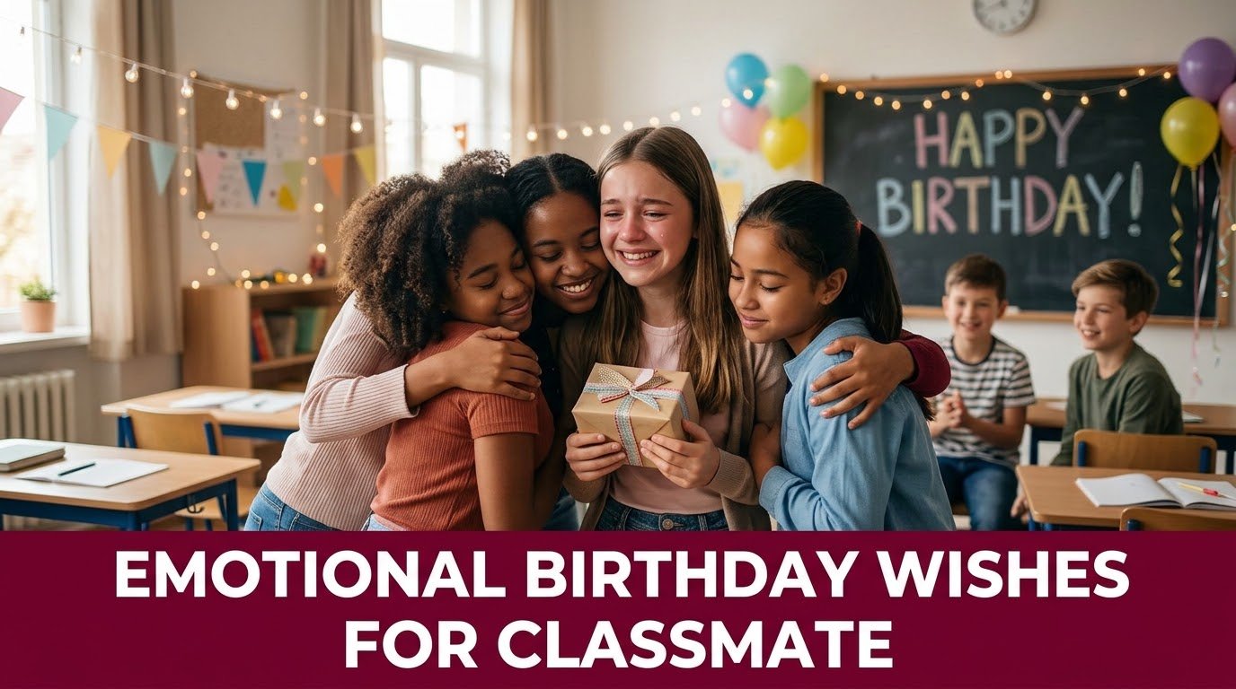 Emotional Birthday Wishes for Classmate