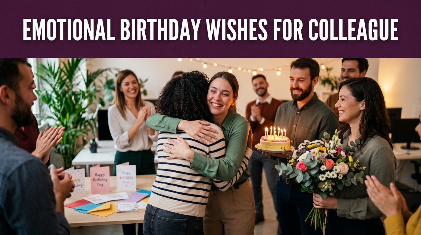 Emotional Birthday Wishes for Colleague
