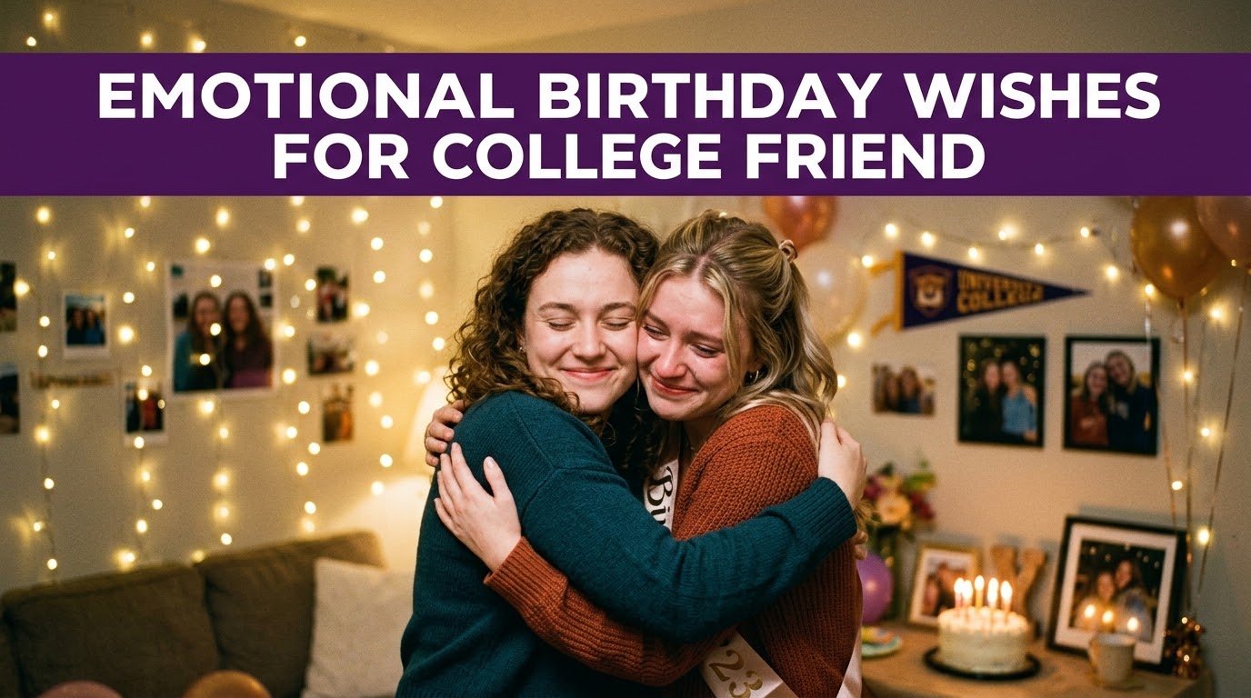 Emotional Birthday Wishes for College Friend