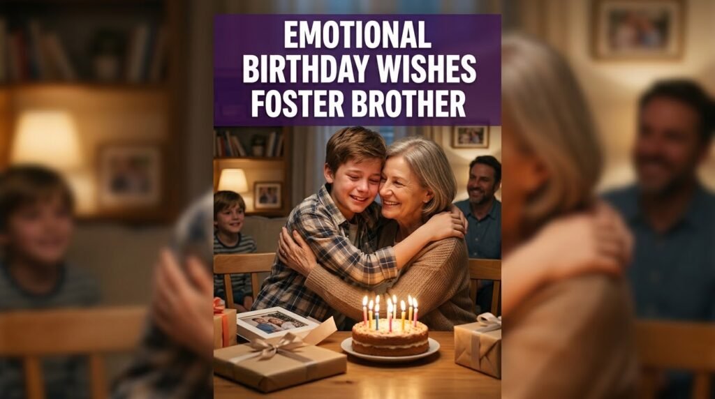 Emotional Birthday Wishes for Foster Brother