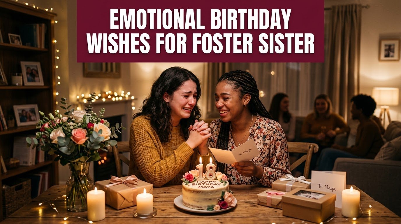Emotional Birthday Wishes for Foster Sister