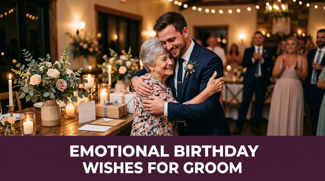Emotional Birthday Wishes for Groom