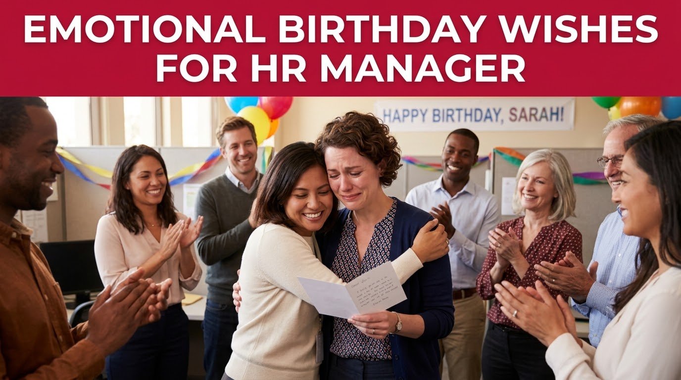 Emotional Birthday Wishes for HR Manager