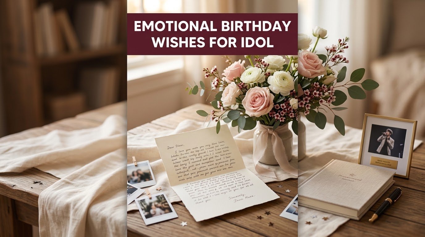 Emotional Birthday Wishes for Idol