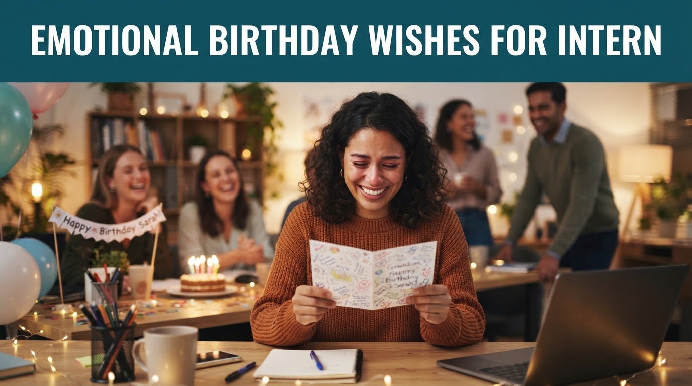 Emotional Birthday Wishes for Intern