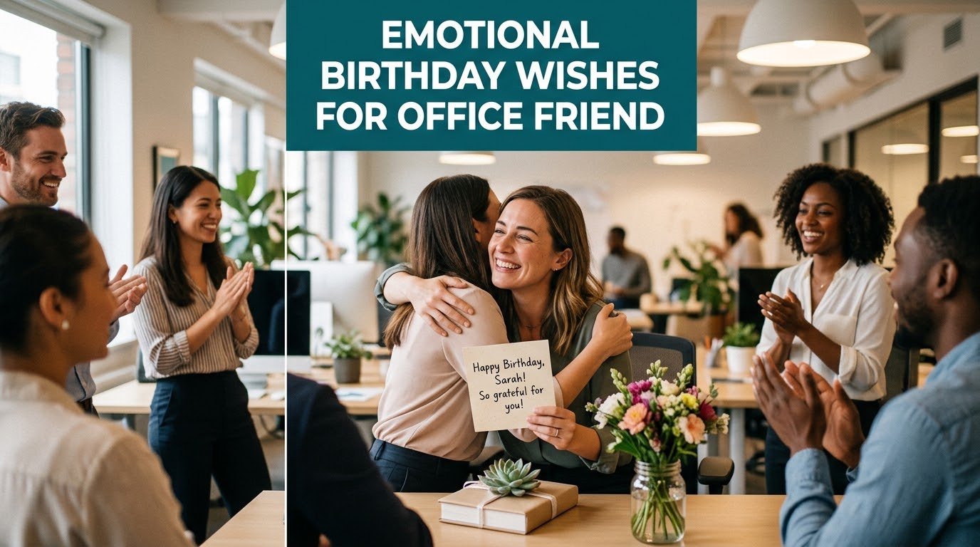 Emotional Birthday Wishes for Office Friend