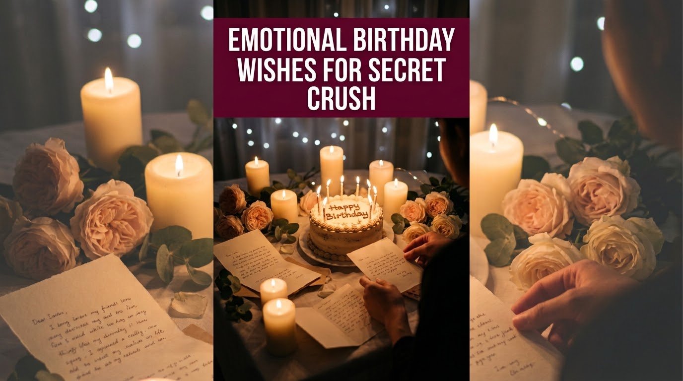 Emotional Birthday Wishes for Secret Crush
