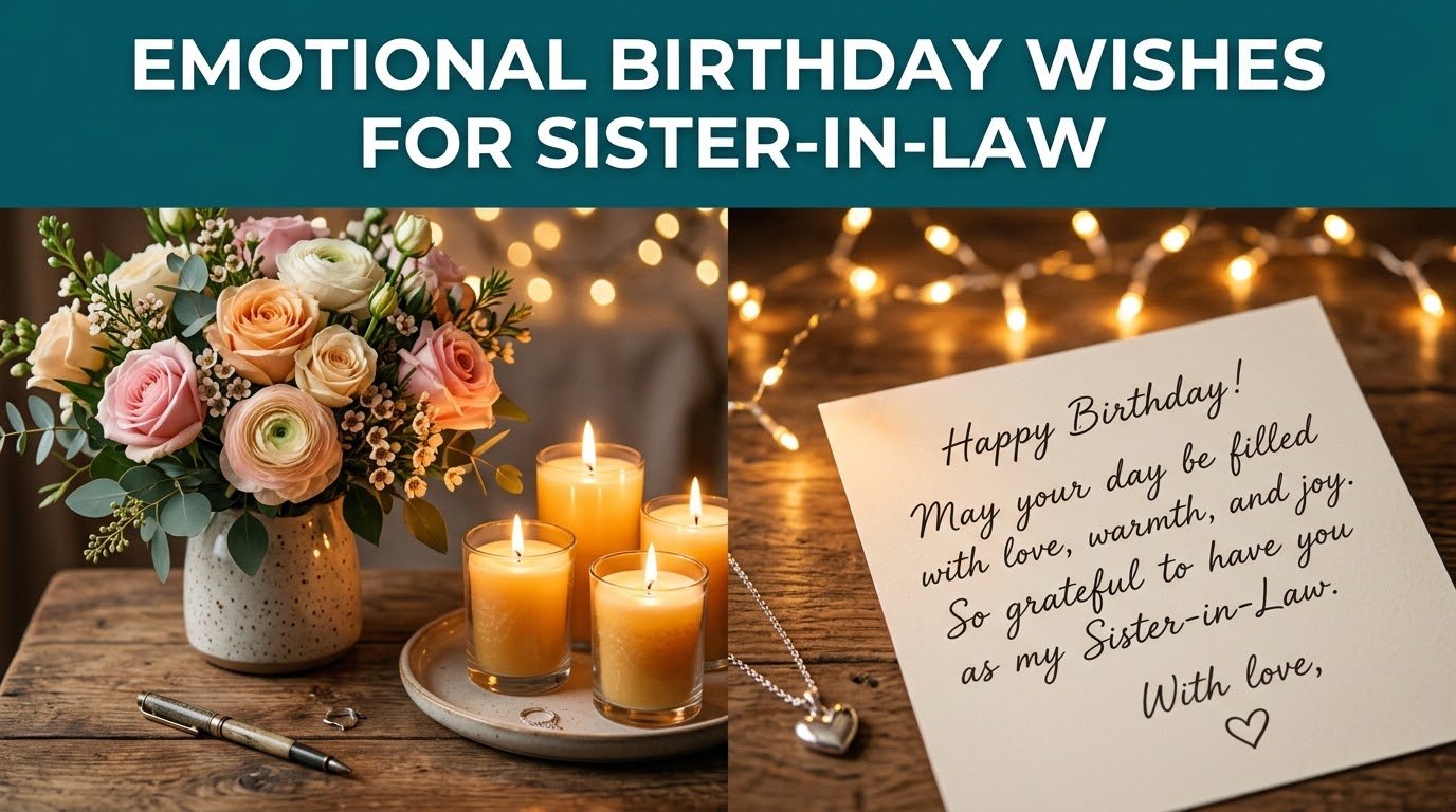 Emotional Birthday Wishes for Sister-in-Law