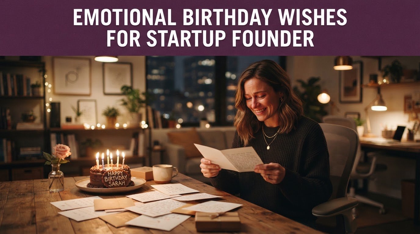 Emotional Birthday Wishes for Startup Founder