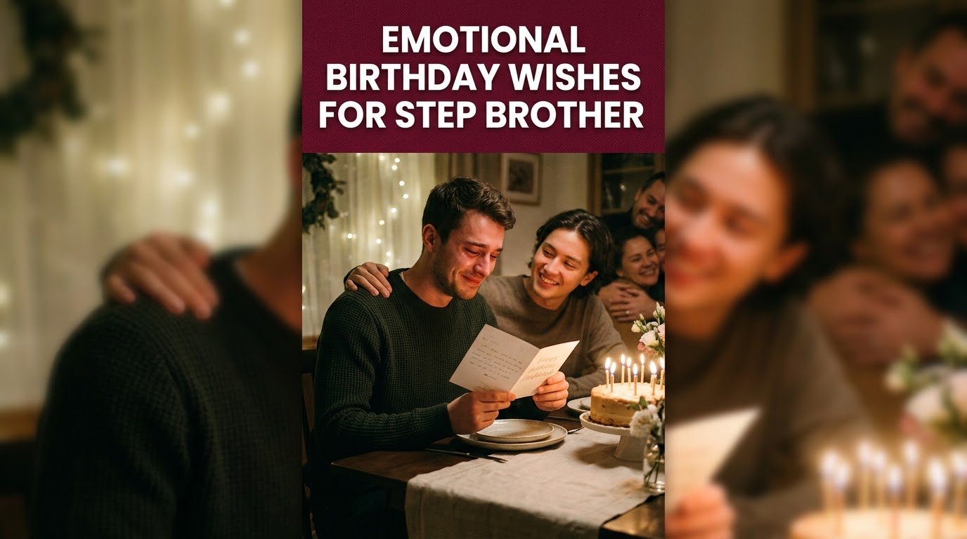 Emotional Birthday Wishes for Step Brother