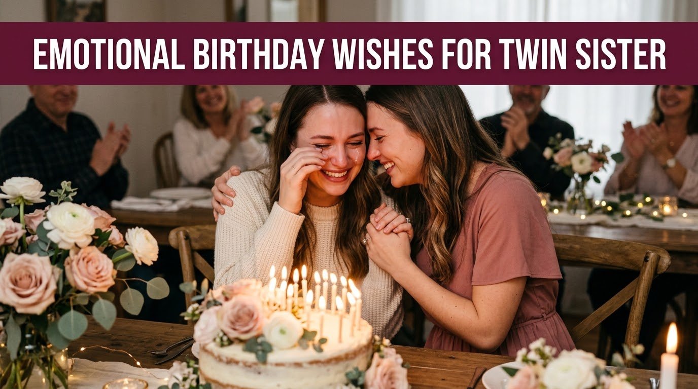 Emotional Birthday Wishes for Twin Sister