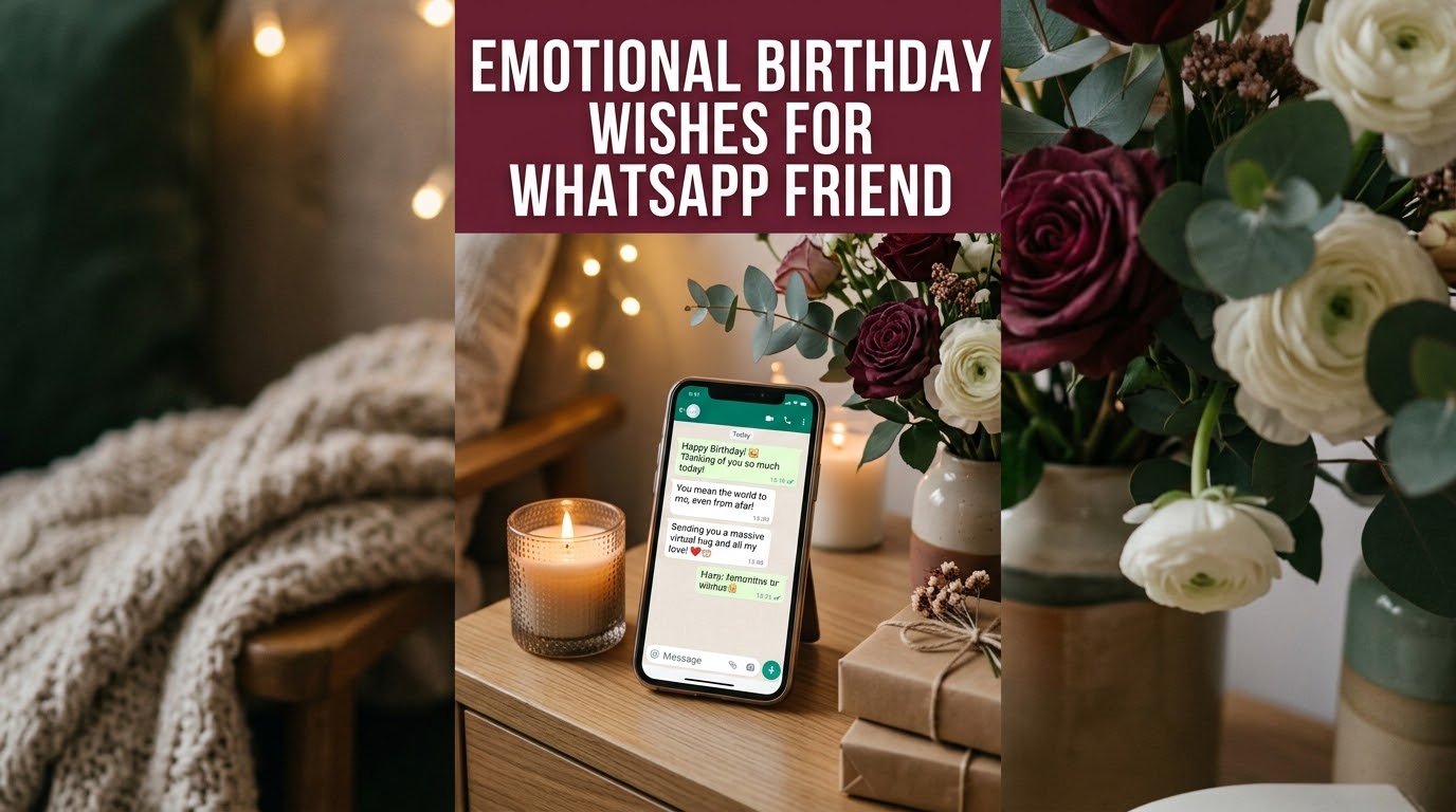 Emotional Birthday Wishes for WhatsApp Friend