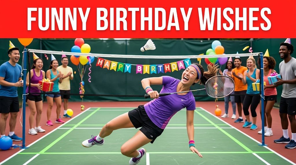 Funny Birthday Wishes for Badminton Player