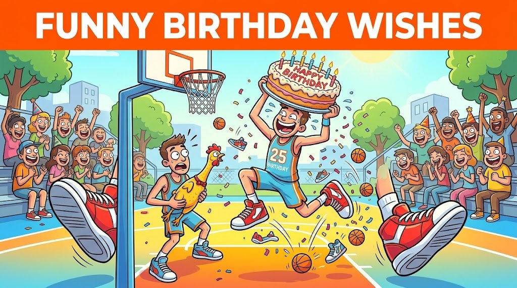Funny Birthday Wishes for Basketball Player