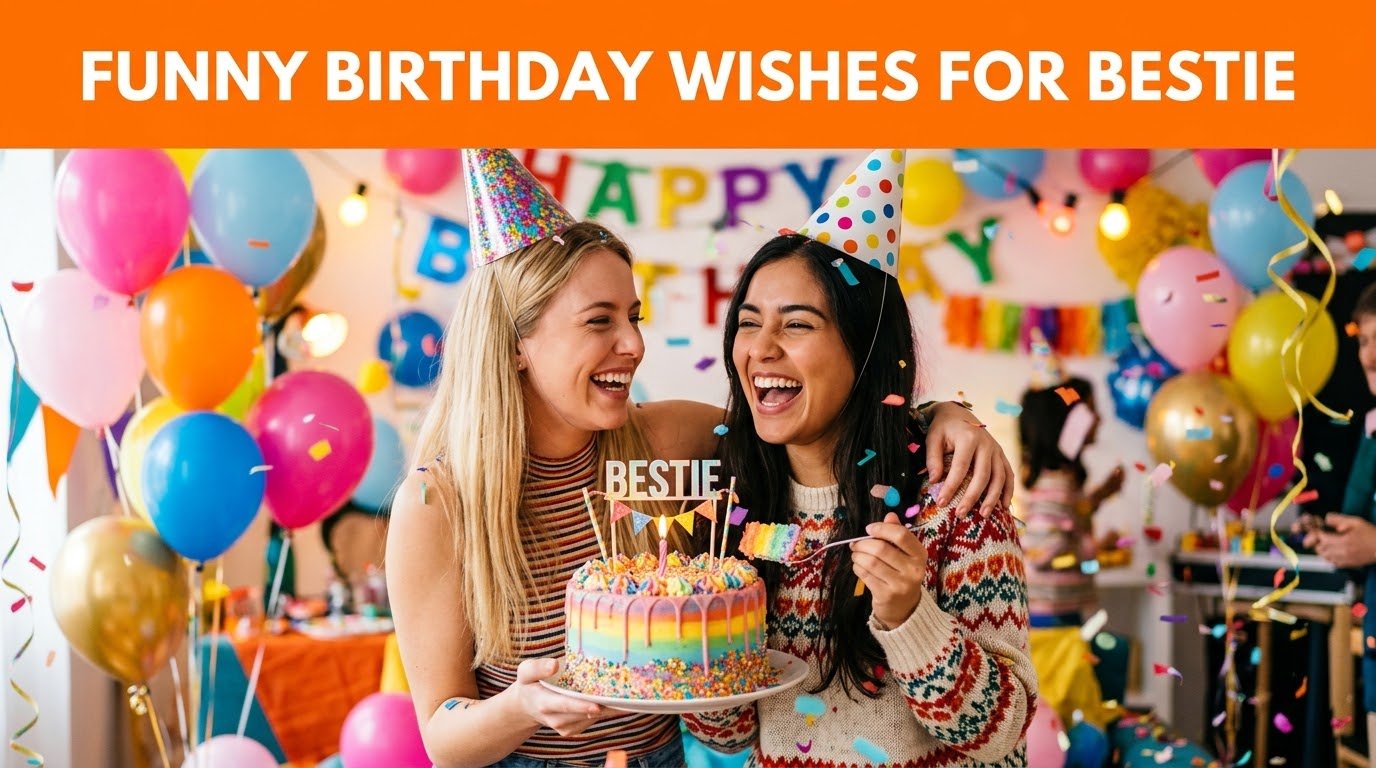 Funny Birthday Wishes for Bestie