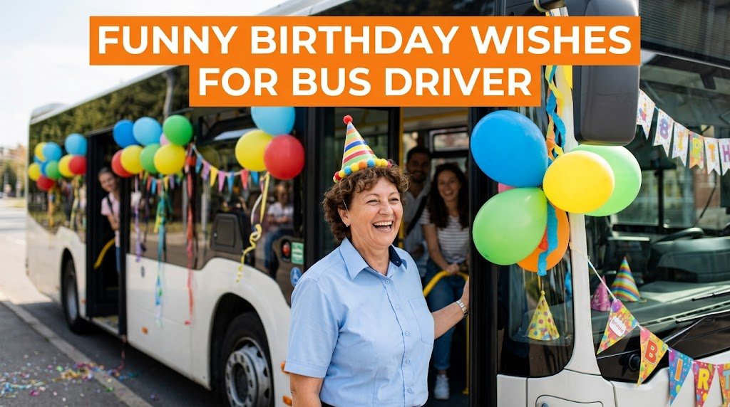 Funny Birthday Wishes for Bus Driver