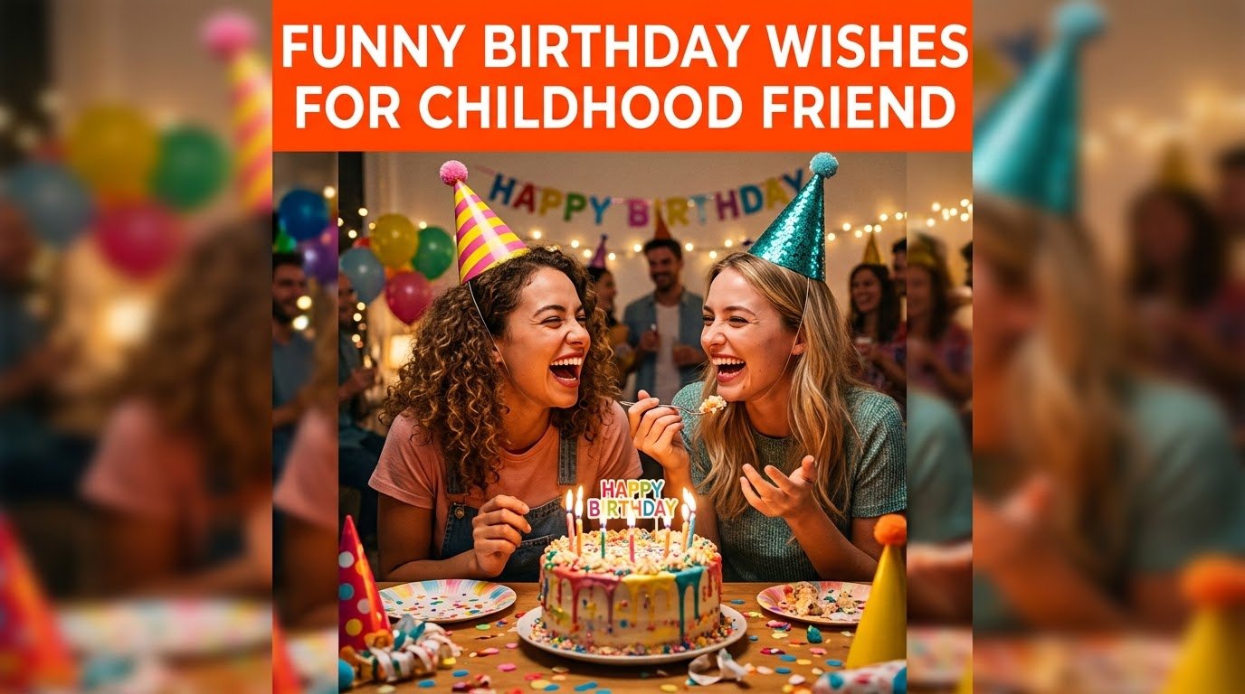 Funny Birthday Wishes for Childhood Friend
