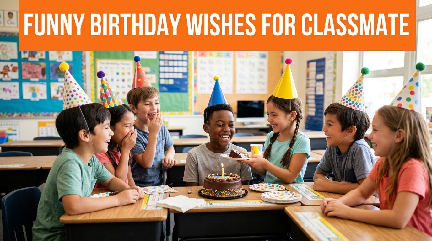 Funny Birthday Wishes for Classmate