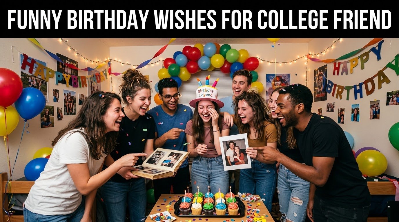 Funny Birthday Wishes for College Friend