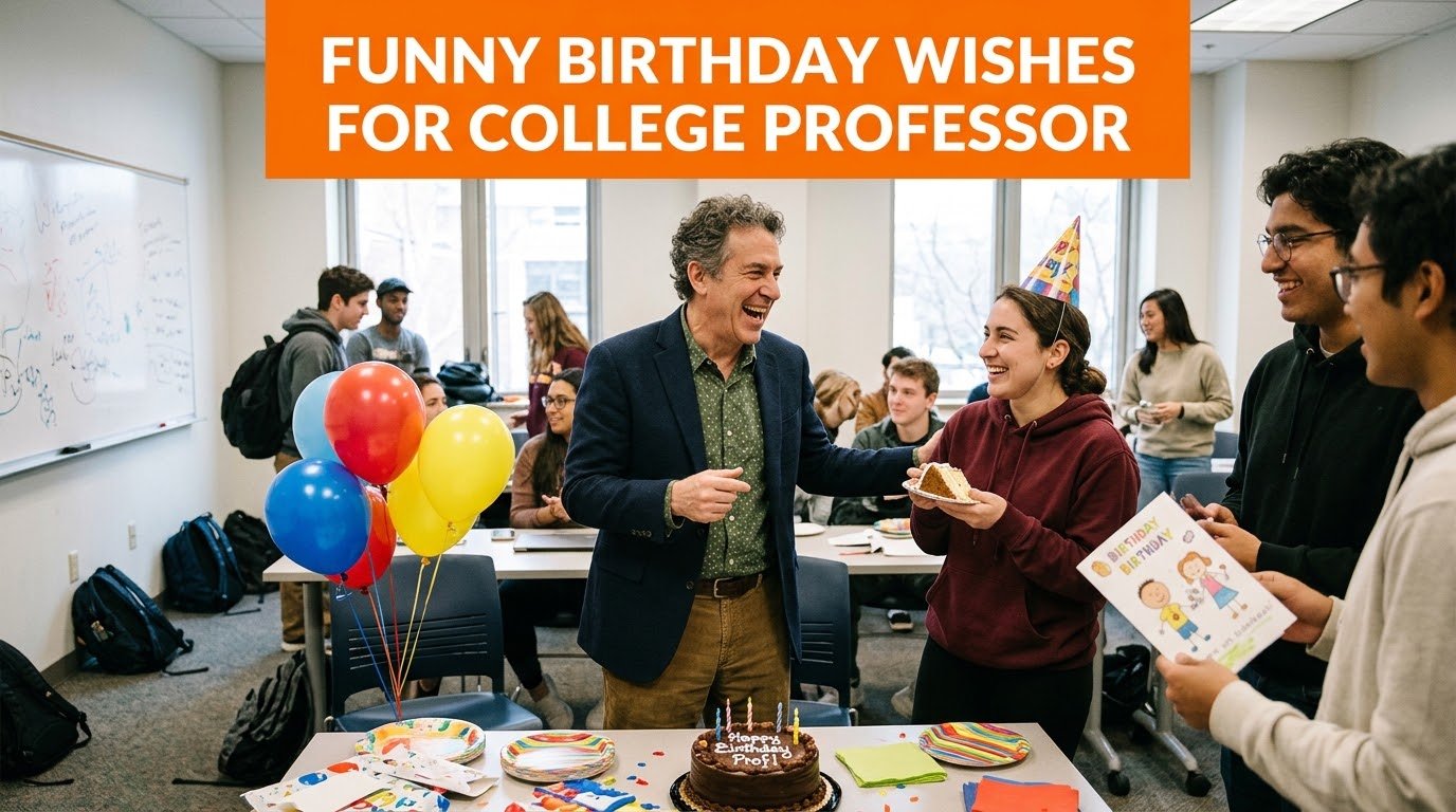 Funny Birthday Wishes for College Professor