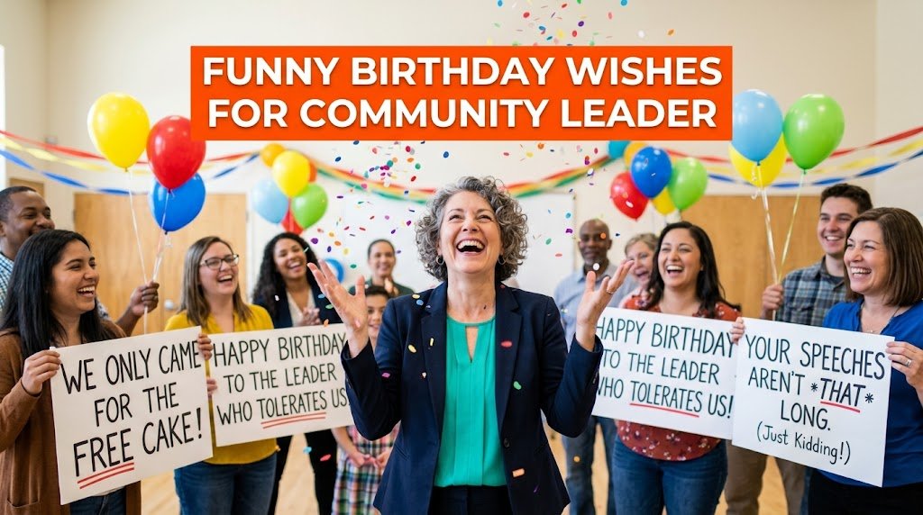 Funny Birthday Wishes for Community Leader