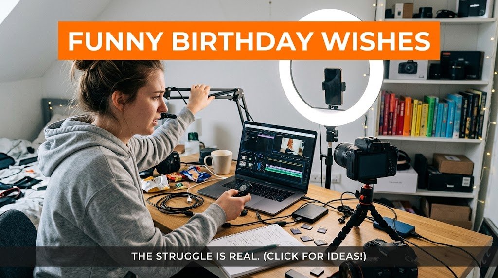 Funny Birthday Wishes for Content Creator