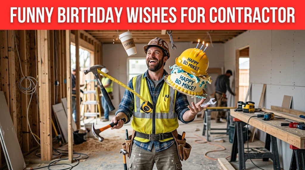 Funny Birthday Wishes for Contractor