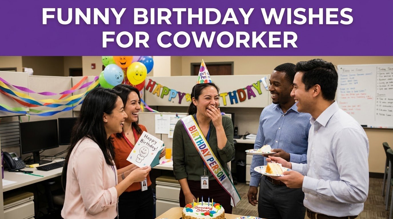 Funny Birthday Wishes for Coworker