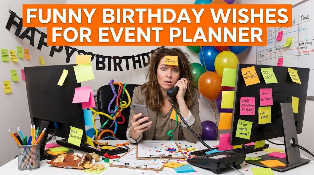 Funny Birthday Wishes for Event Planner