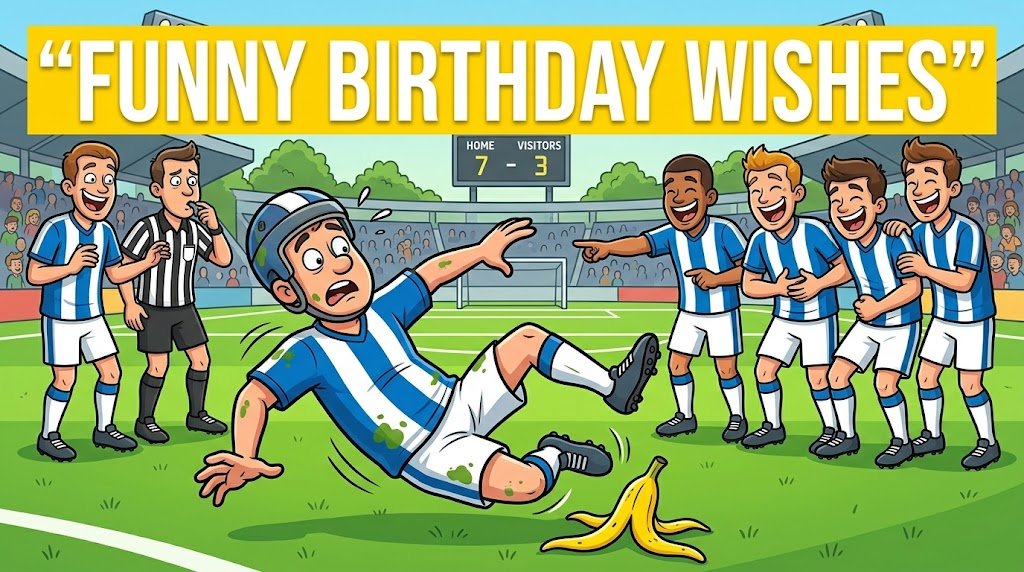 Funny Birthday Wishes for Football Player