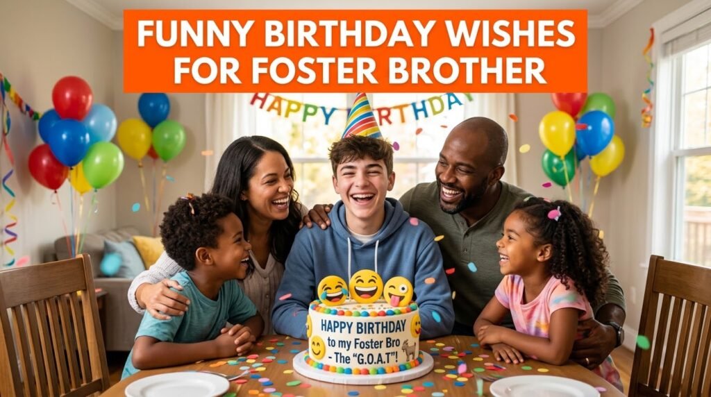 Funny Birthday Wishes for Foster Brother