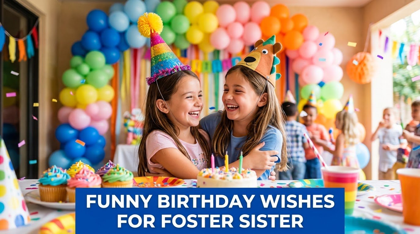 Funny Birthday Wishes for Foster Sister