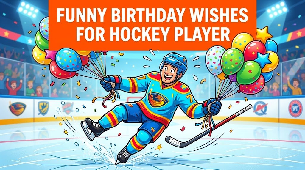 Funny Birthday Wishes for Hockey Player