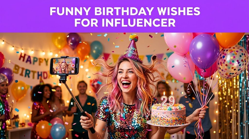Funny Birthday Wishes for Influencer