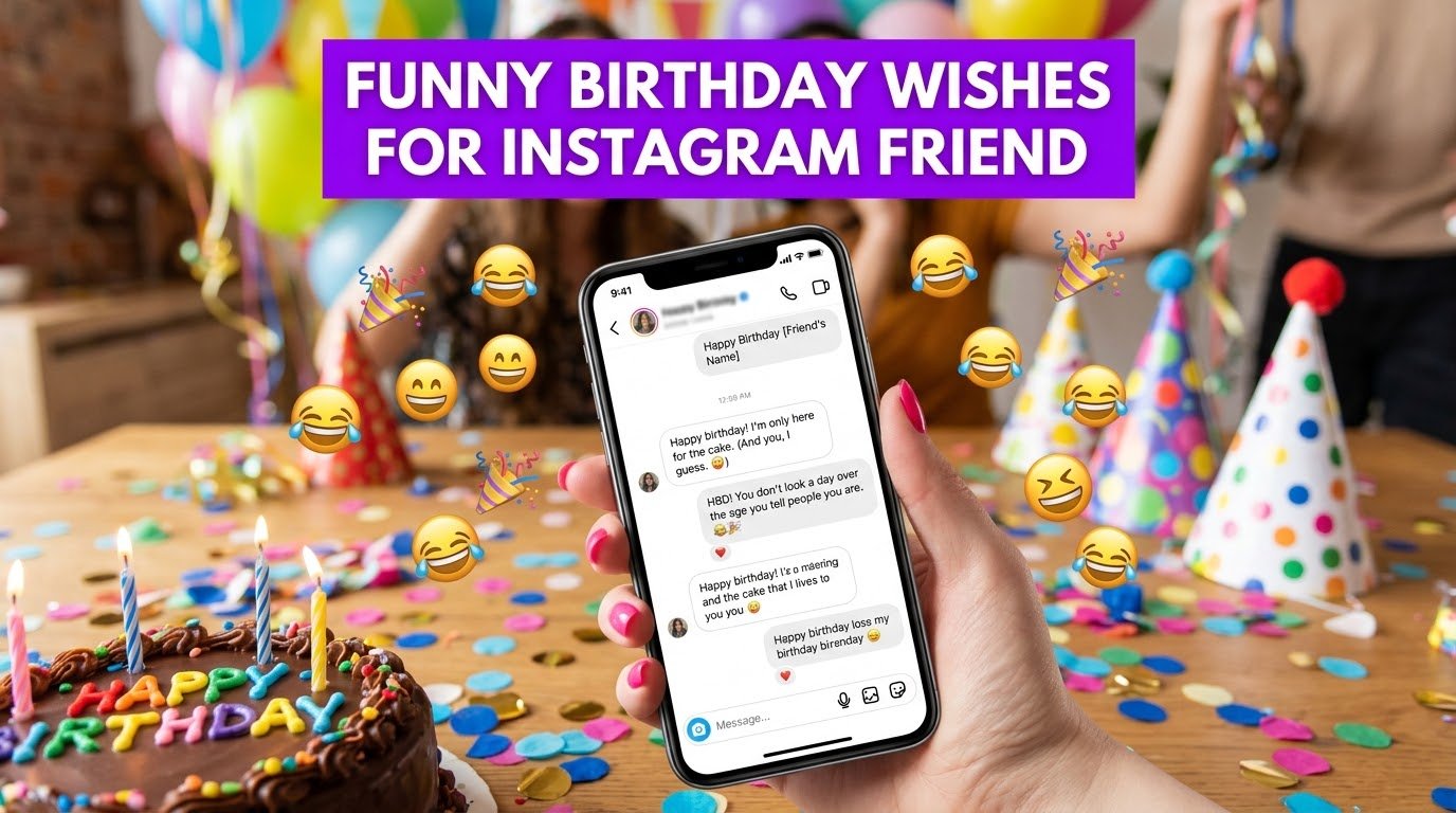 Funny Birthday Wishes for Instagram Friend