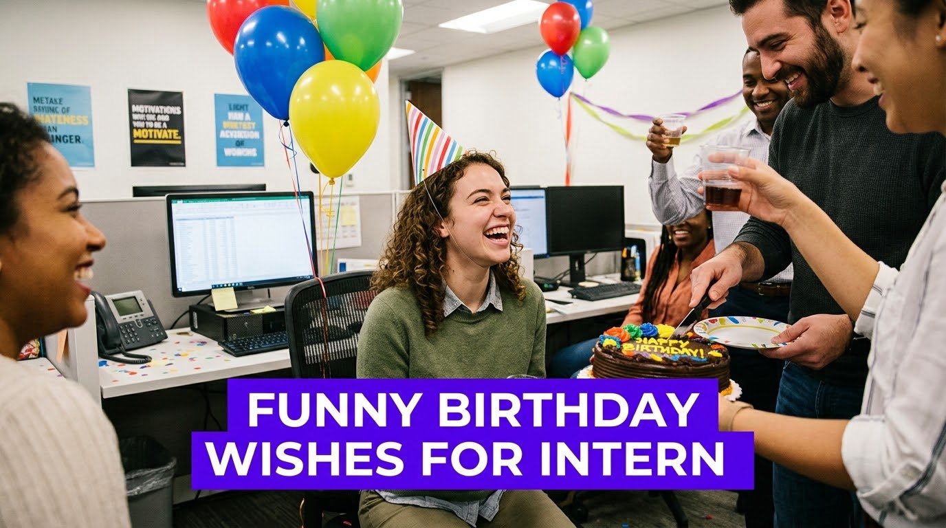 Funny Birthday Wishes for Intern