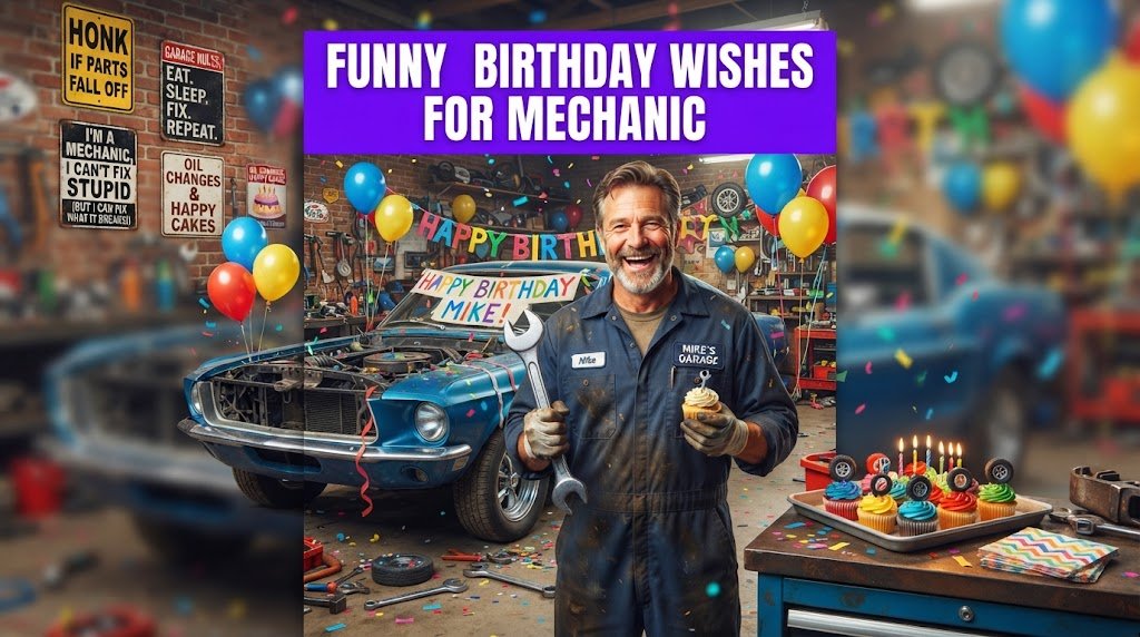 Funny Birthday Wishes for Mechanic