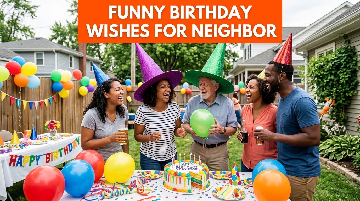 Funny Birthday Wishes for Neighbor