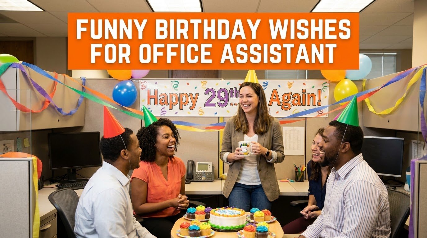 Funny Birthday Wishes for Office Assistant