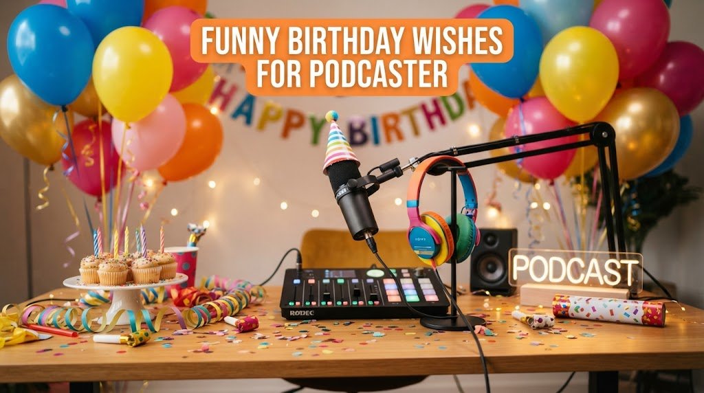 Funny Birthday Wishes for Podcaster