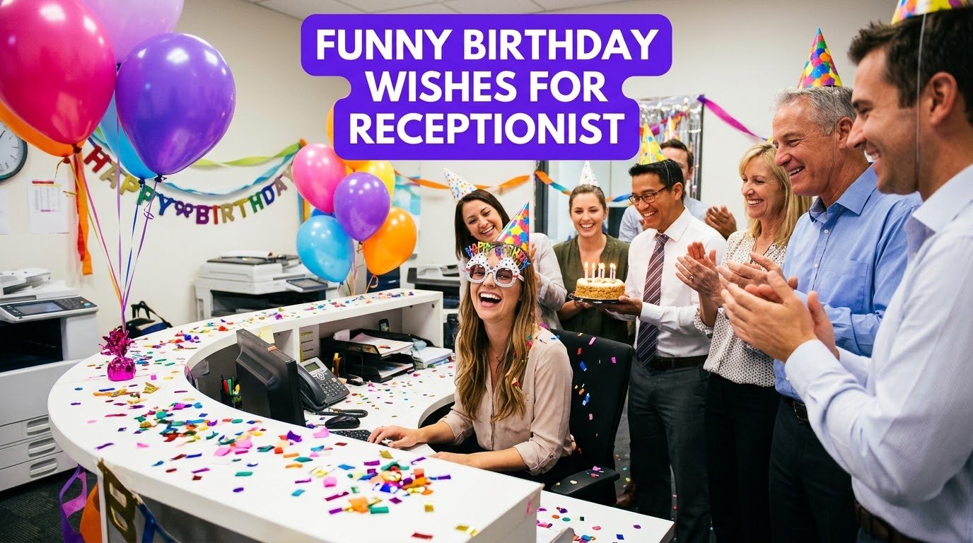 Funny Birthday Wishes for Receptionist
