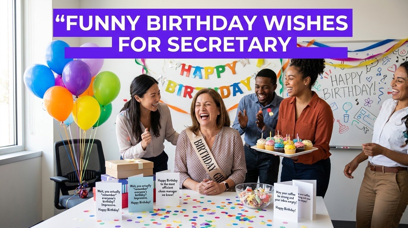 Funny Birthday Wishes for Secretary